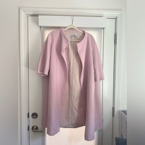Jil Sander Runaway Wool Coat Pink